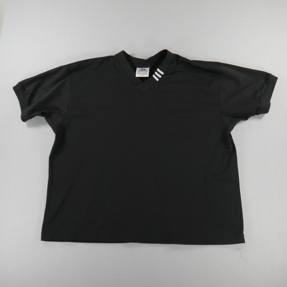 Vintage 90s Adidas Mesh Jersey Black Mens Size XL Athletic Boxy Fit Gym Workout